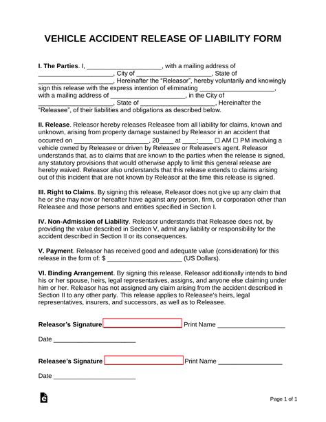 Private Pay Agreement Printable Car Accident Settlement Agreement Form